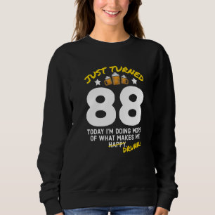 Sudadera Acabo de cumplir 88 años tomando cerveza 88º cumpl