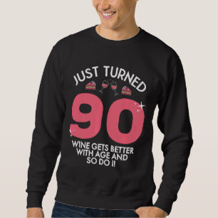 Sudadera Acabo de cumplir 90 años mejor con 90 años