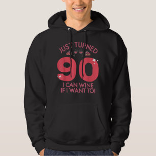 Sudadera Acabo De Cumplir 90 Vinos Si Quiero La Bolsa De Cu