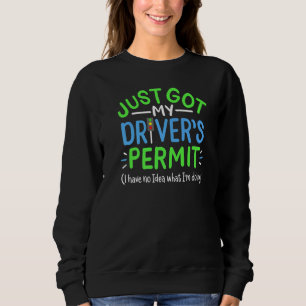 Sudadera Acabo De Obtener Mi Permiso De Conductores Nuevo