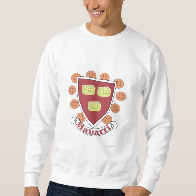 Sudadera Academia Havarti College Cheesy University Motto (Anverso)