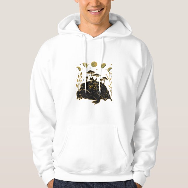 Sudadera Academia Moon Witchy Goblincore Aesthetic Frog Cla (Anverso)