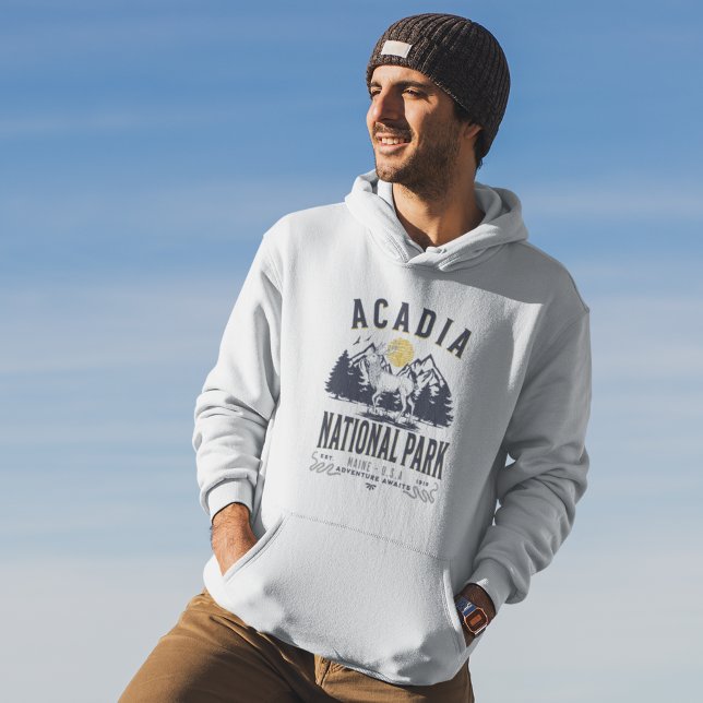 Sudadera Acadia National Park Vintage Landscape (Subido por el creador)