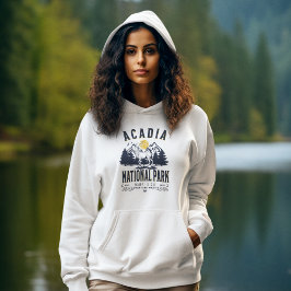 Sudadera Acadia National Park Vintage Landscape