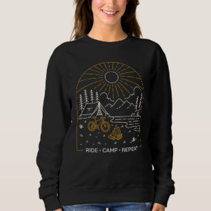 Sudadera Acampa en bicicleta y repite