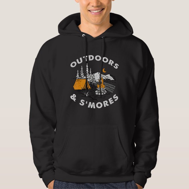 Sudadera Acampar al aire libre y malvaviscos (Anverso)