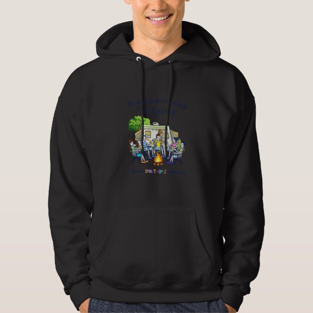 Sudadera Acampar es una especie de hobby inteligente de per (Anverso)