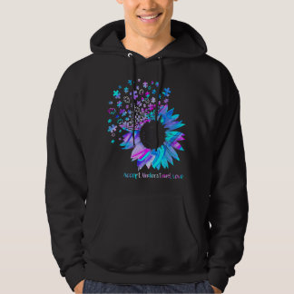 Sudadera Accept Understand Love Sunflower Autism Awareness