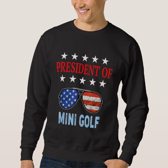 Sudadera Accesorios de Minigolf Dicho de Minigolf Bandera d (Anverso)