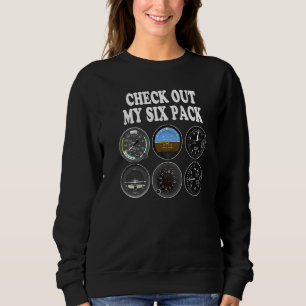 Sudadera Accesorios de Six Pack Piloto Aviación Volando Hom