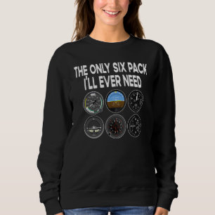 Sudadera Accesorios de Six Pack Piloto Aviación Volando Hom