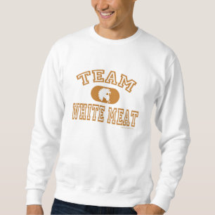 Sudadera Acción de gracias de la carne blanca del equipo