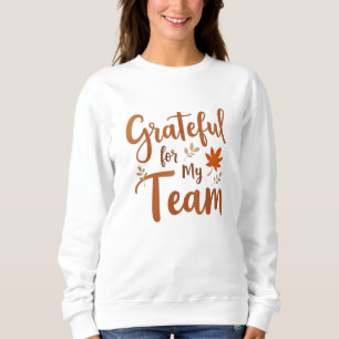 Sudadera Acción de Gracias por Mi Equipo de Thanksgiving