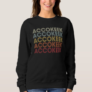 Sudadera Accokeek Maryland Accokeek MD Retro Vintage Textos