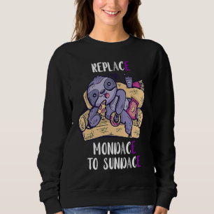 Sudadera Ace Reemplazar Mi Asexu De Lunes A Domingo Lema Gó