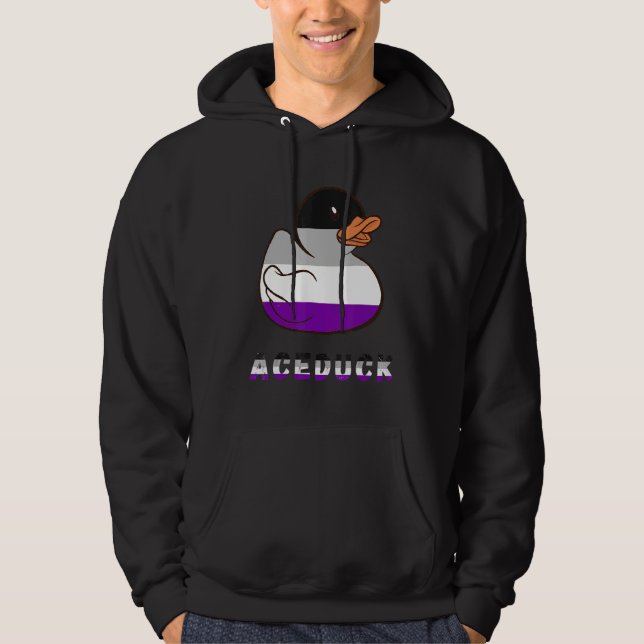 Sudadera Ace Rubber Duck Asexuality Orgullo de goma Ducka (Anverso)