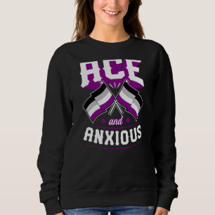 Sudadera Ace Y Ansiosa Bandera De Orgullo Asexual Cuta Aest