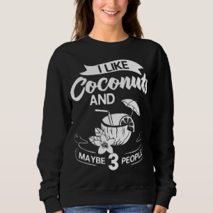 Sudadera Aceite de leche de coco Agua Crema Árbol Fruta Pal