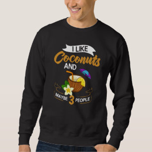 Sudadera Aceite de leche de coco Agua Crema Árbol Fruta Pal
