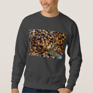 Sudadera Aceitunas negras de leccino, posadas y acondiciona