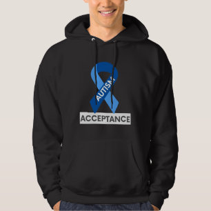 Sudadera Aceptación de autismo Cinta azul