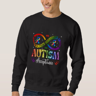 Sudadera Aceptación de conciencia sobre autismo Símbolo inf
