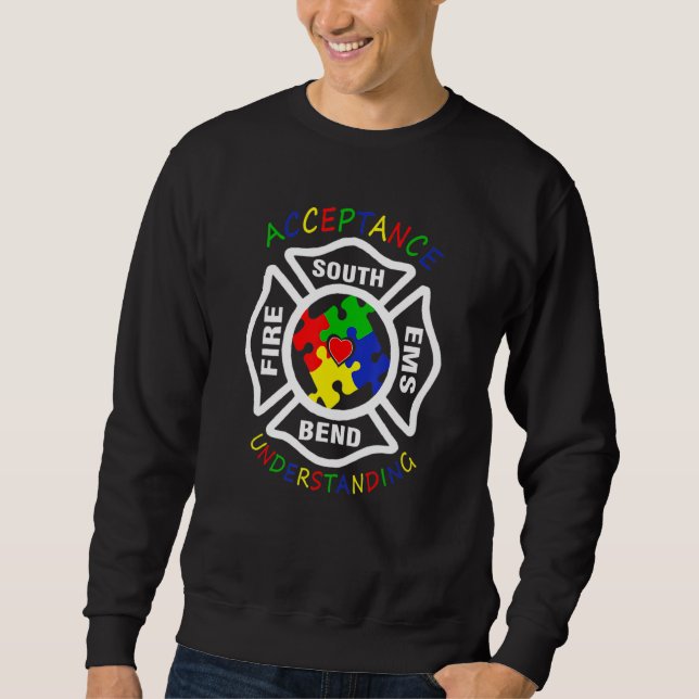 Sudadera Aceptación de Fire South Ems Comprender Puzzl (Anverso)