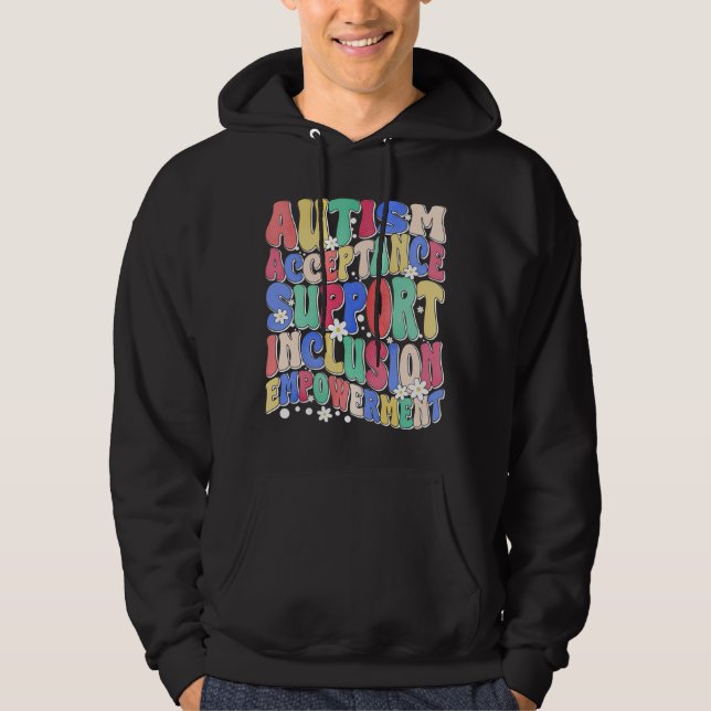 Sudadera aceptación del autismo inclusión apoyo empoderamie (Anverso)