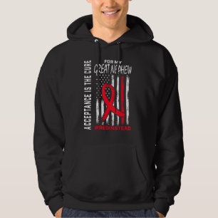 Sudadera Aceptación Rojo en lugar de Autismo Gran Nep
