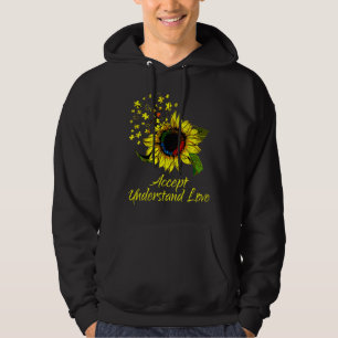 Sudadera Aceptar comprensión amor autismo girasol concienci