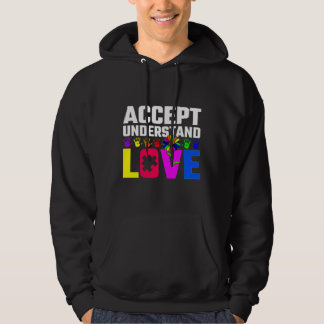 Sudadera Aceptar entender el amor autismo niño de concienci