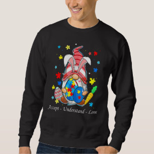 Sudadera Aceptar entender el amor, ganarse el autismo y la