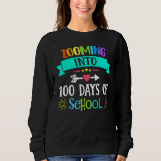 Sudadera Acercándonos a los 100 días de escuela para maestr