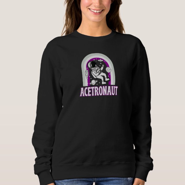 Sudadera Acetronaut Asexual Orgullo Arcoiris Espacio Astron (Anverso)