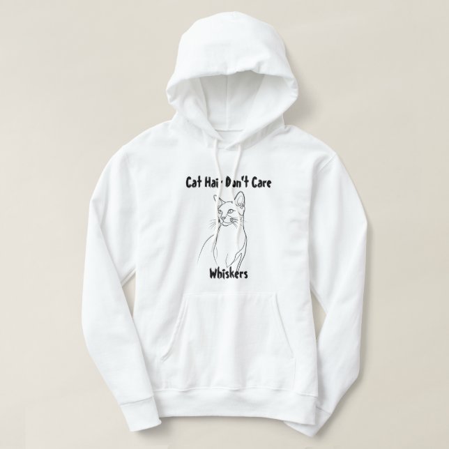Sudadera Acogedor amigo felino: Hoodie de foto de gato pers (Diseño del anverso)
