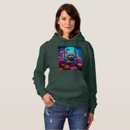 Sudadera Acogedor estilo gato con Hoodie