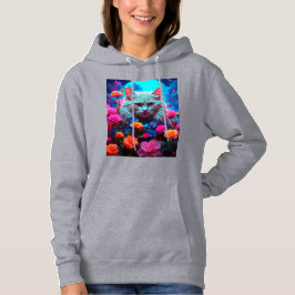 Sudadera Acogedor estilo gato con Hoodie