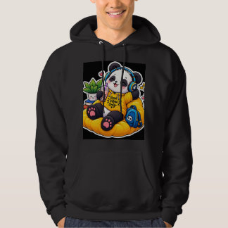 Sudadera acogedora de panda lindo de otoño – Oso p