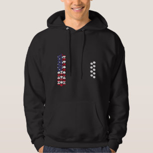 Sudadera Acordeón aéreo Bandera estadounidense Idea de músi
