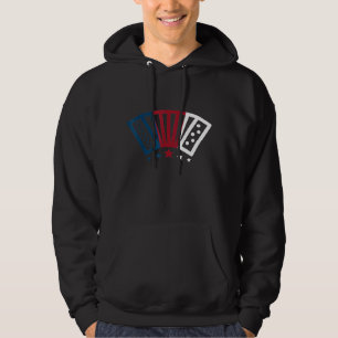 Sudadera Acordeón aéreo de la idea musical de la bandera es