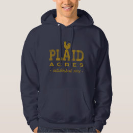 Sudadera Acres de Plaid - hoodie de oro de cosecha