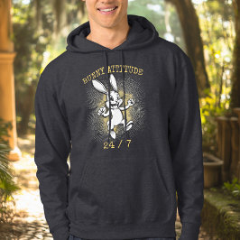 Sudadera Actitud de conejo 24/7 - Hoodie de conejo enérgica