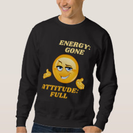 Sudadera Actitud de energía desvanecida completa