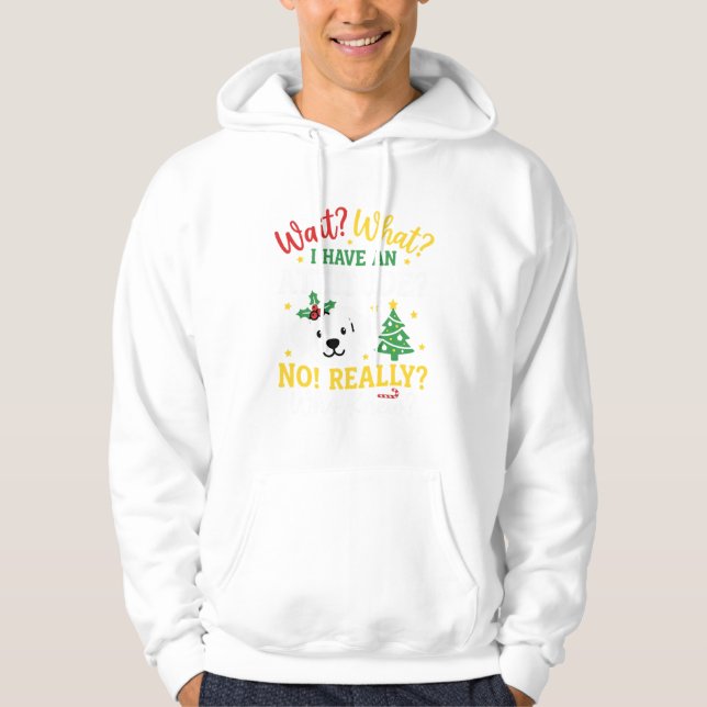 Sudadera Actitud de perro de Navidad Humor festivo (Anverso)
