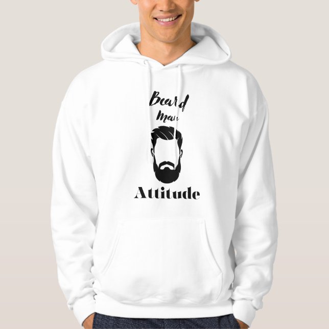 Sudadera Actitud del hombre de la barba (Anverso)