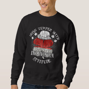 Sudadera Actitud Patriótica Irlandesa Indonesia Afligida Sh