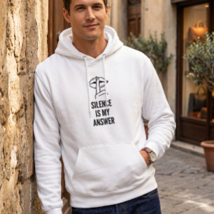 Sudadera Actitud sin disculpas Silencio es mi respuesta Min