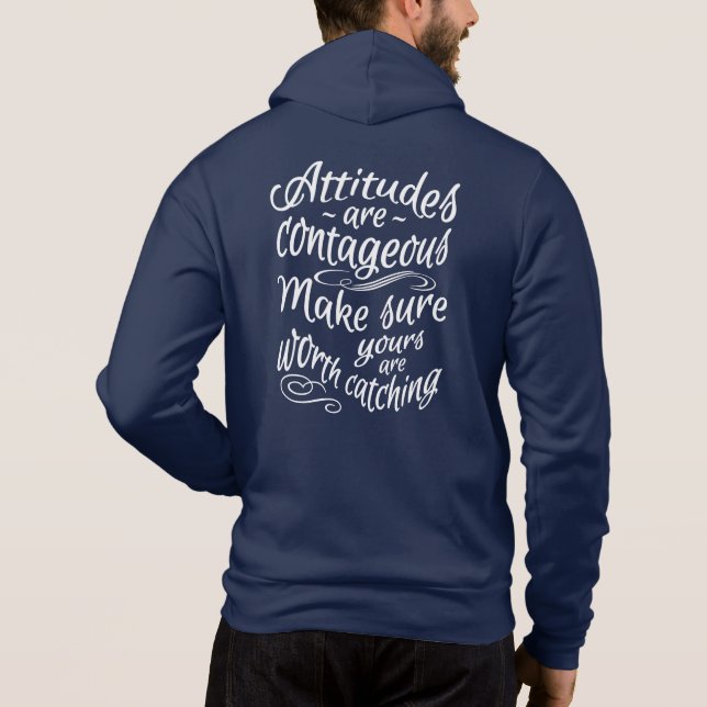 Sudadera ACTITUDES nombre personalizado (Reverso)