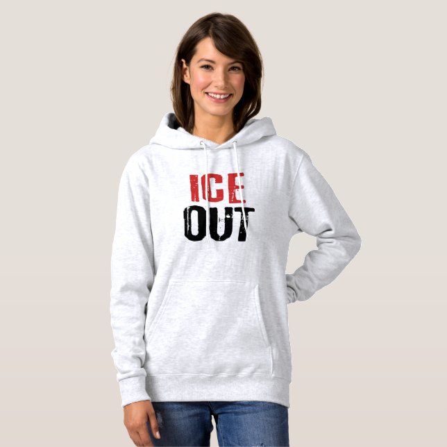 Sudadera Activismo político anti ICE de protesta (Anverso completo)