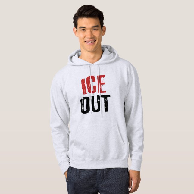 Sudadera Activismo político anti ICE de protesta (Anverso completo)